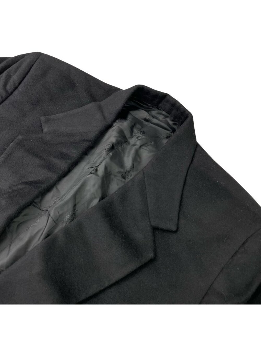 Bespoke Custom Men's 100% Cashmere 2-Button Blazer Jacket Black • 46R